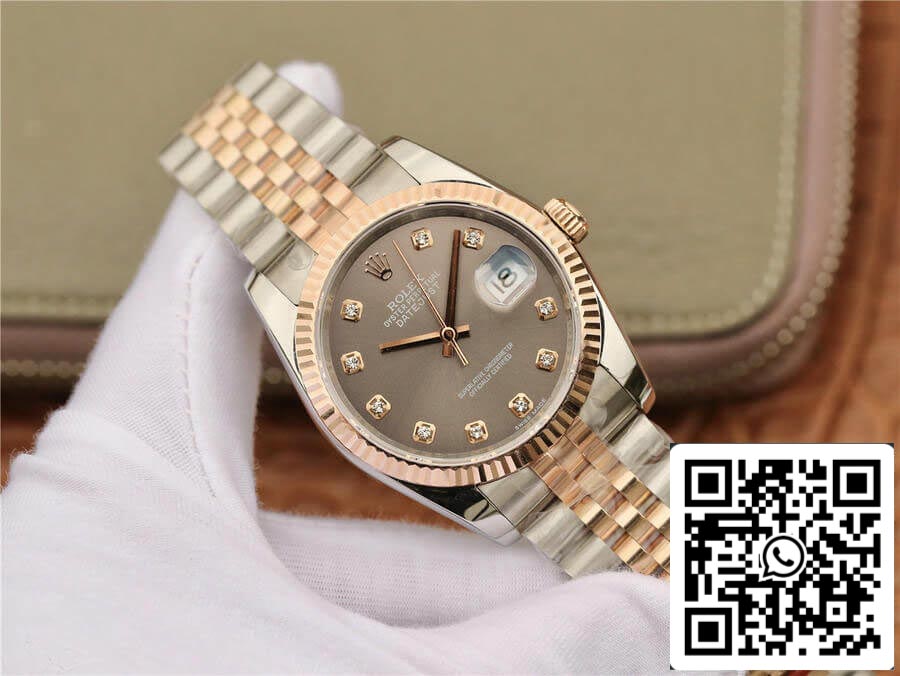 Rolex Datejust 116231 1:1 Mejor edición GM Factory Esfera engastada con diamantes