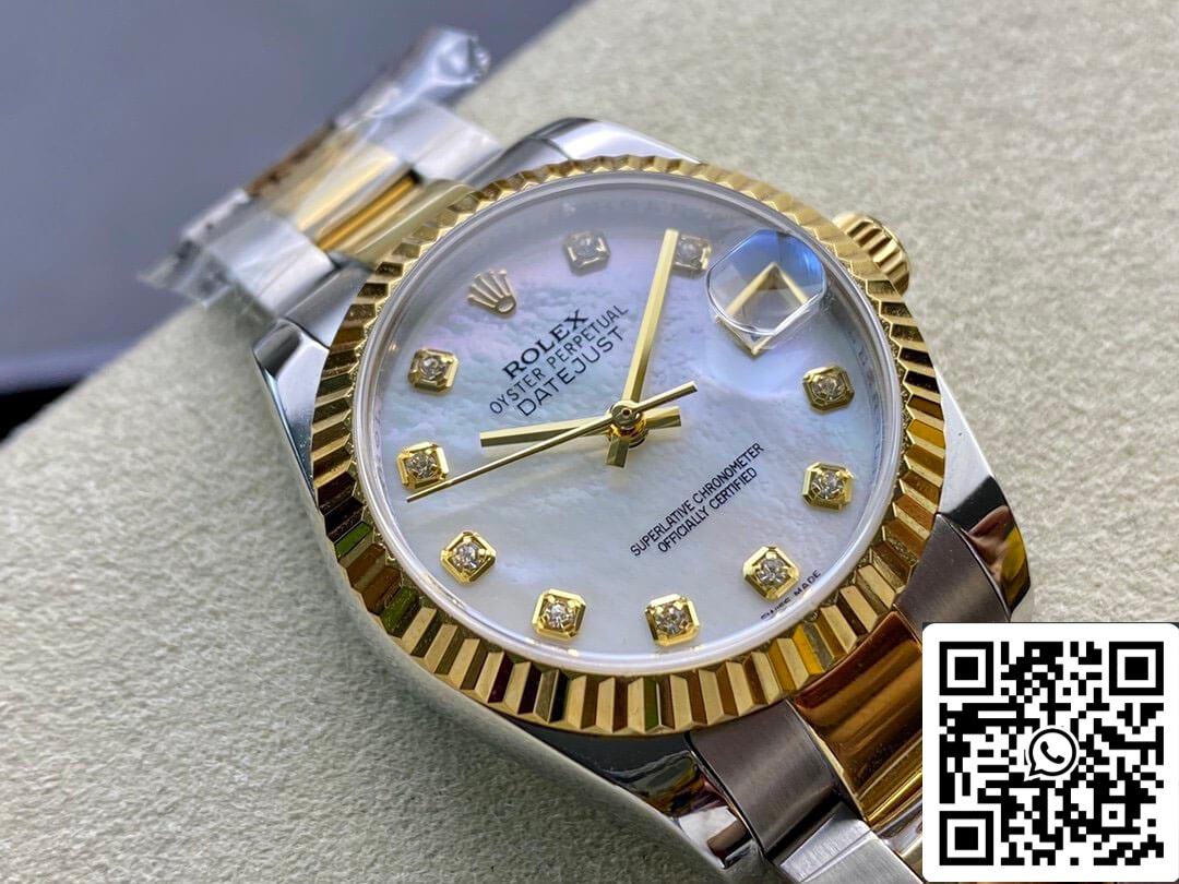 Rolex Datejust M278273-0027 31MM 1:1 Mejor edición EW Factory Esfera engastada con diamantes