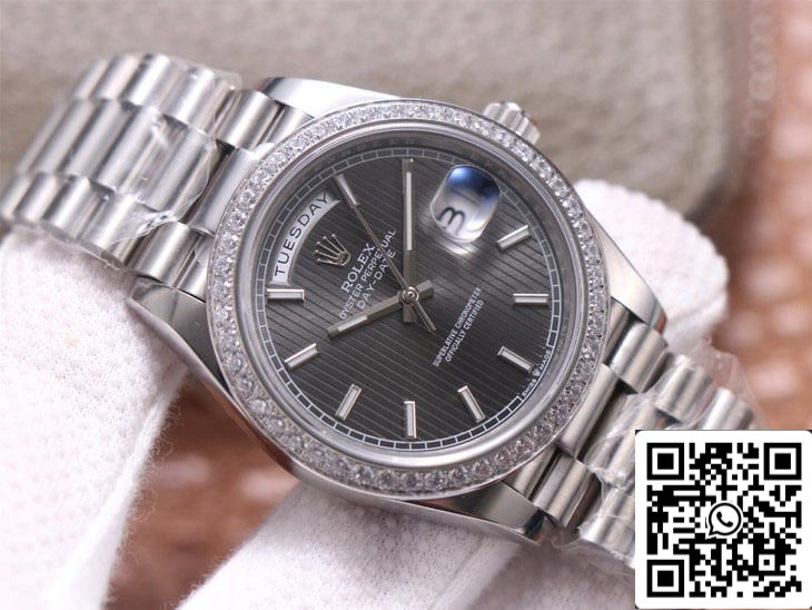 Rolex Day Date M228349RBR-0008 1:1 Mejor Edición EW Factory Esfera Gris