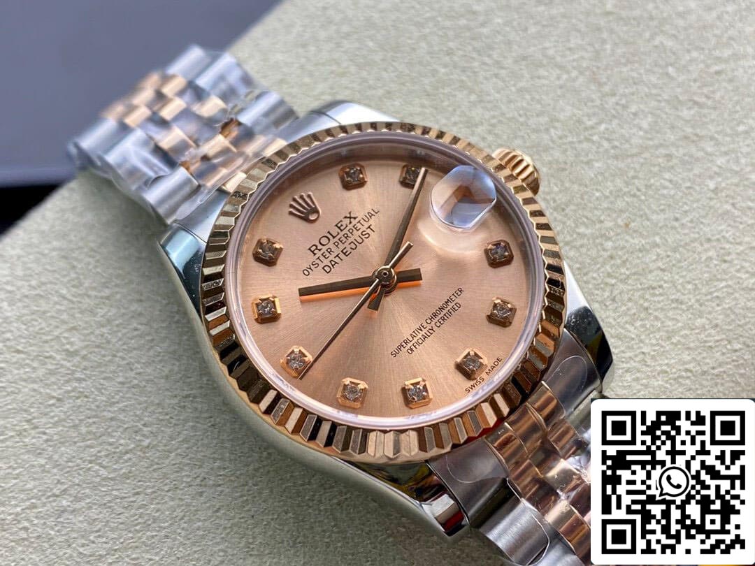 Rolex Datejust M278271-0024 31MM 1:1 Best Edition EW Factory quadrante in oro rosa