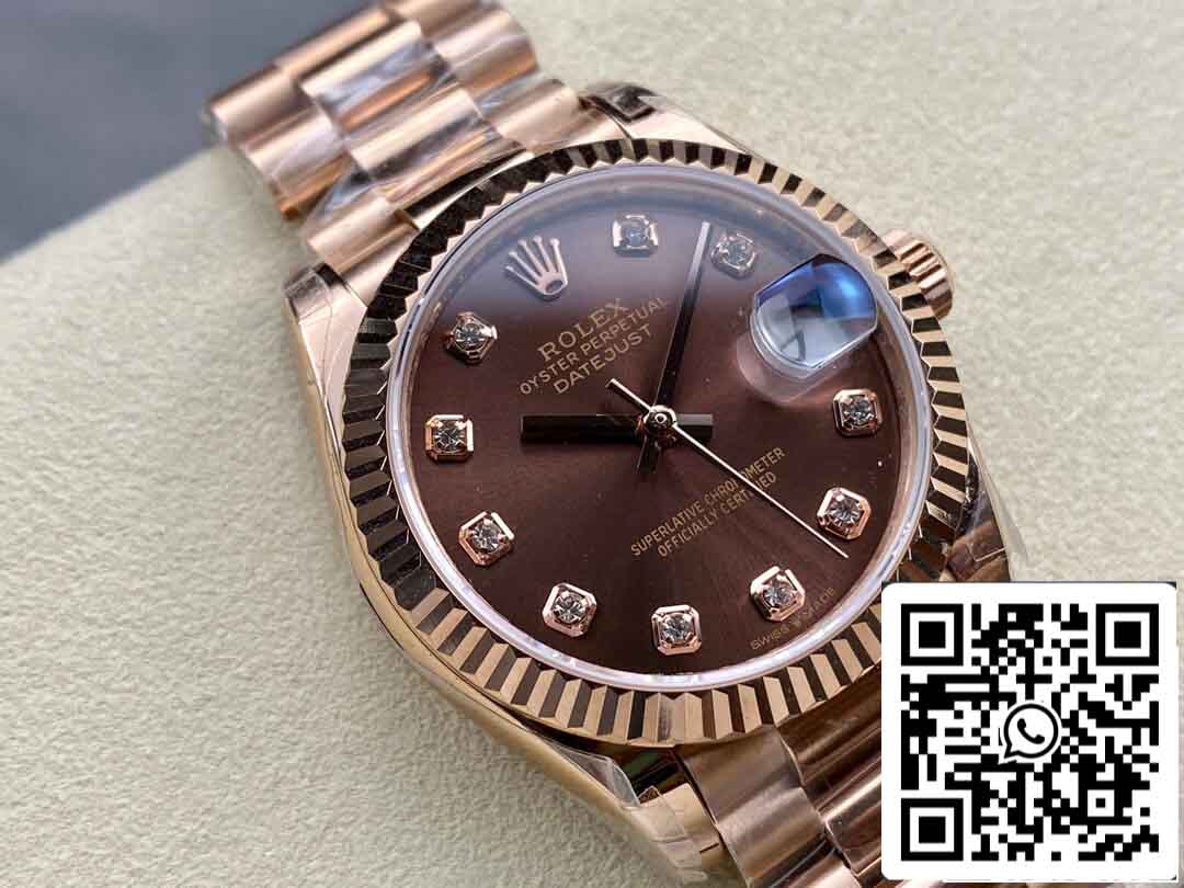 Rolex Datejust M278275-0010 31MM 1:1 Mejor edición GS Factory esfera chocolate