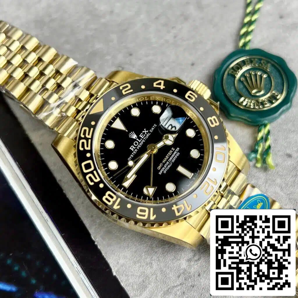 Rolex GMT Master II M126718GRNR-0001 1:1 Mejor edición Clean Factory esfera negra