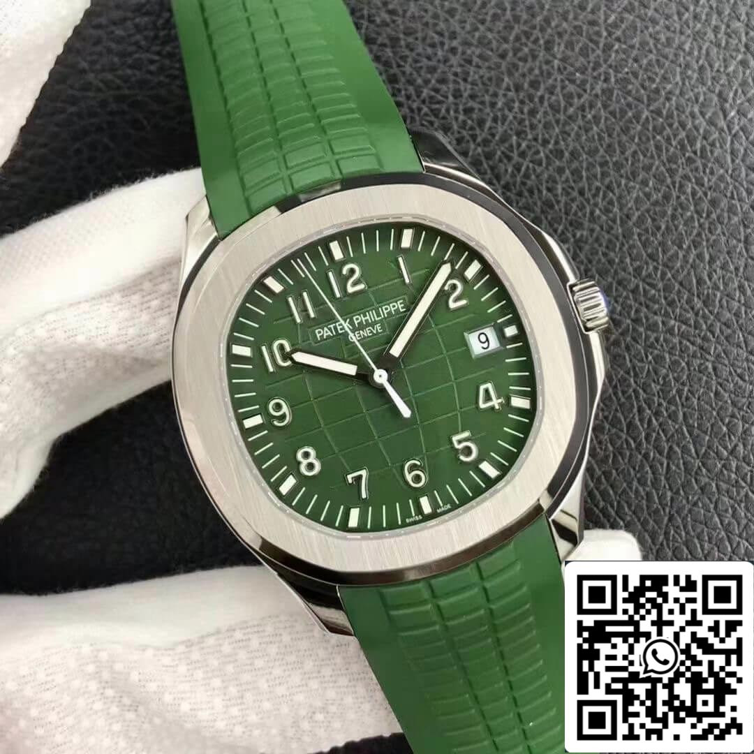 Patek Philippe Aquanaut 5168G 1:1 Mejor Edición 3K Esfera Verde de Fábrica