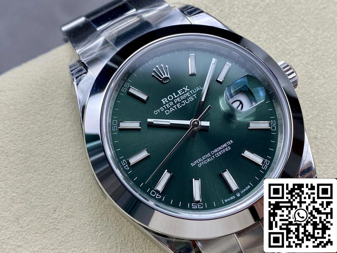 Rolex Datejust M126300-0019 41MM 1:1 Mejor edición VS Esfera verde de fábrica