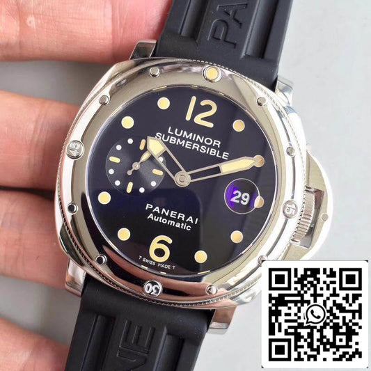 Panerai Luminor Submersible PAM024 Orologi meccanici 1: 1 Miglior edizione svizzera ETA7750 Superlumed quadrante nero