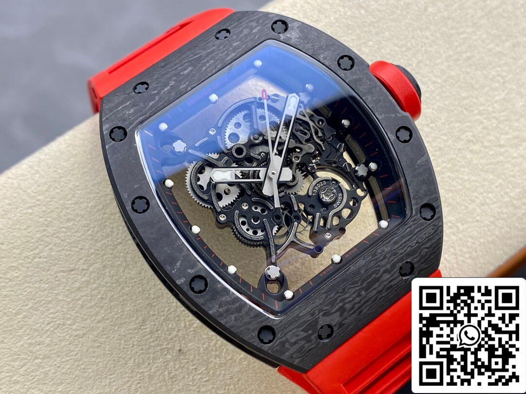 Richard Mille RM-055 1:1 Mejor Edición BBR Factory Correa Roja