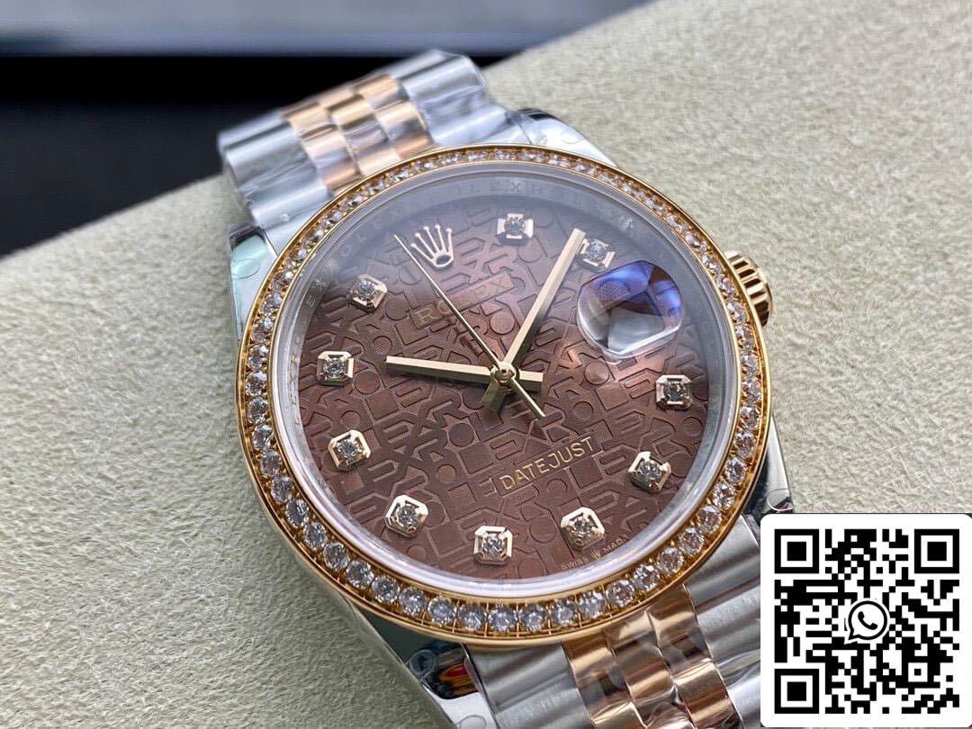 Rolex Datejust M126281RBR-0013 1:1 Best Edition BP Factory Brown Dial