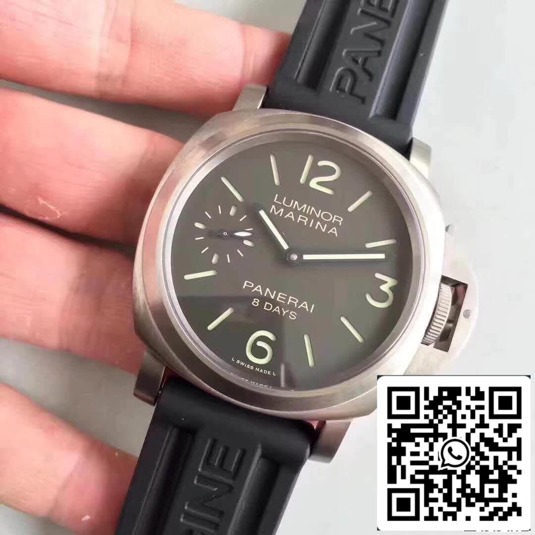 Panerai Luminor PAM510 ZF Factory Uomo Orologi 1: 1 Best Edition svizzero ETA P5000 cinturino in caucciù nero