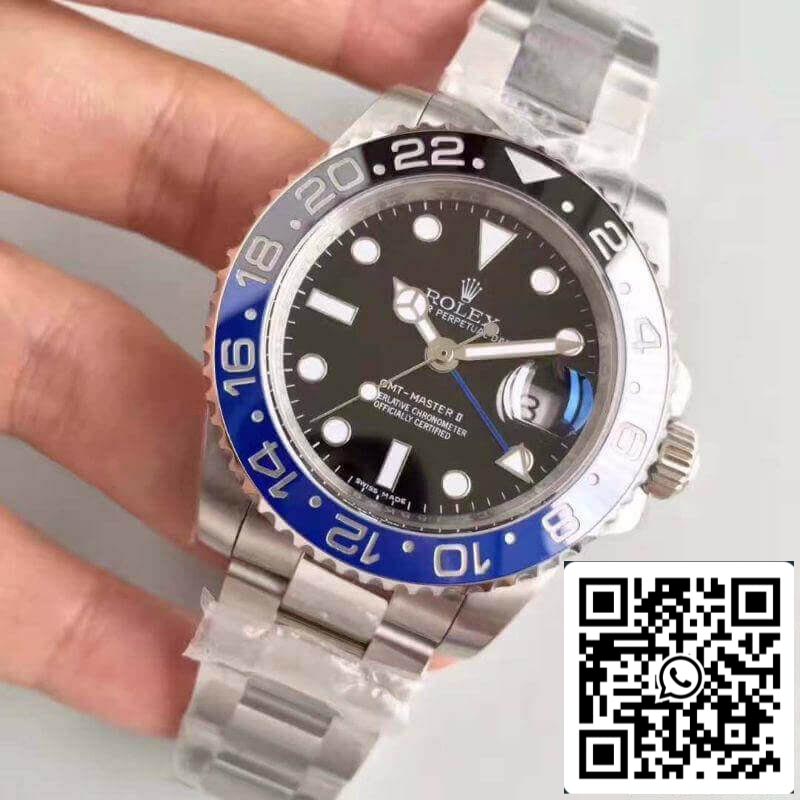 Rolex GMT-Master II 116710BLNR Noob Factory 1:1 Migliore edizione svizzera ETA2836-2