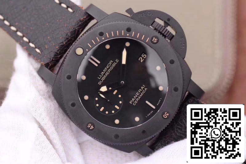 Panerai Luminor Submersible PAM508 VS Factory 1:1 Best Edition Swiss ETA P9000 Black Superlumed Dial