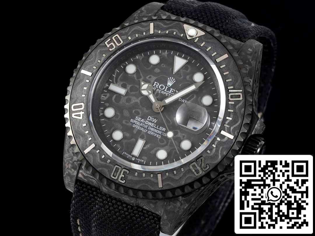 Rolex Sea-Dweller 1:1 Mejor Edición Diw Factory Fibra de Carbono