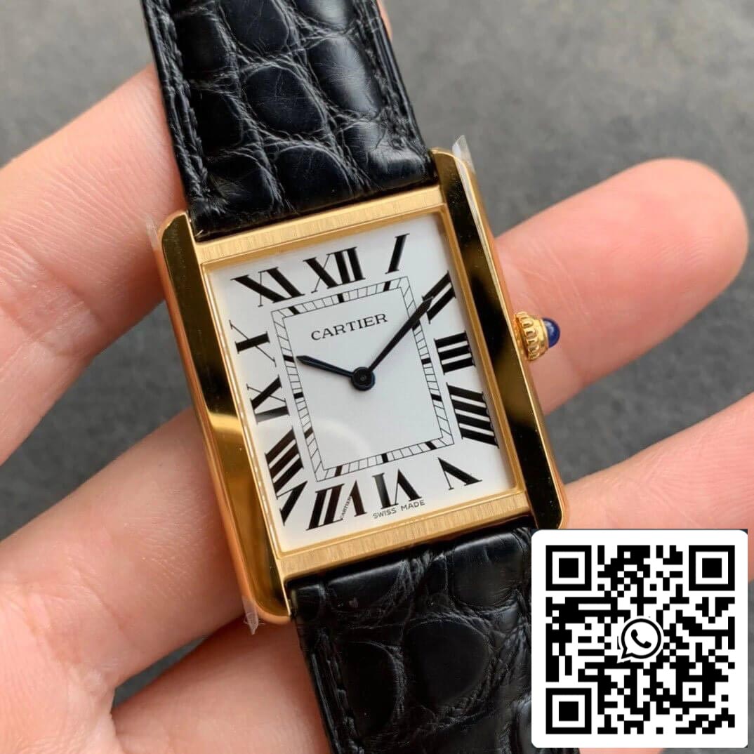 Cartier Tank W5200004 1:1 Best Edition K11 quadrante bianco di fabbrica