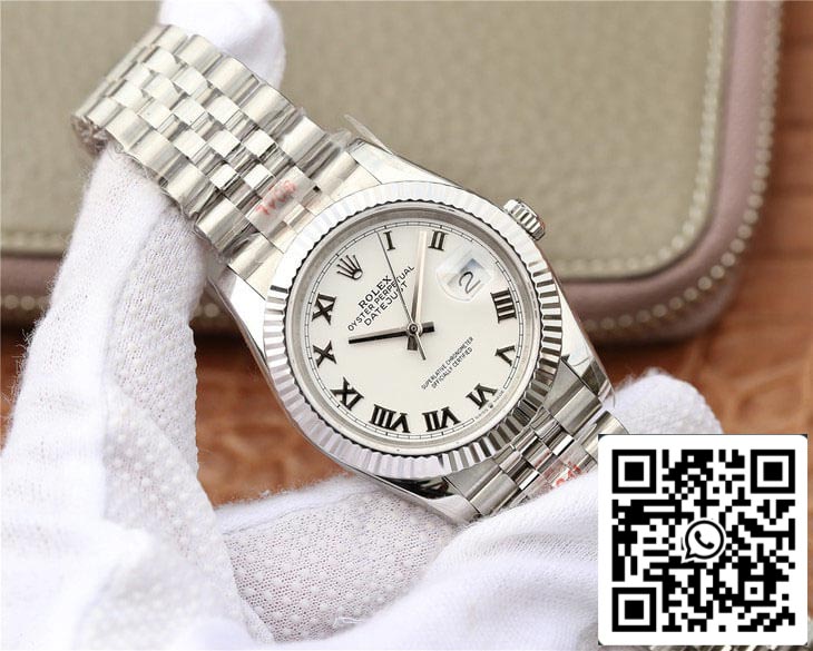 Rolex Datejust M126234-0025 1:1 Mejor edición GM Factory esfera blanca