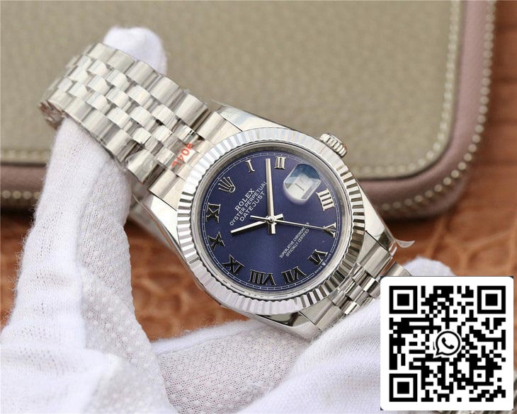 Rolex Datejust 36MM 1:1 Best Edition GM Factory quadrante blu