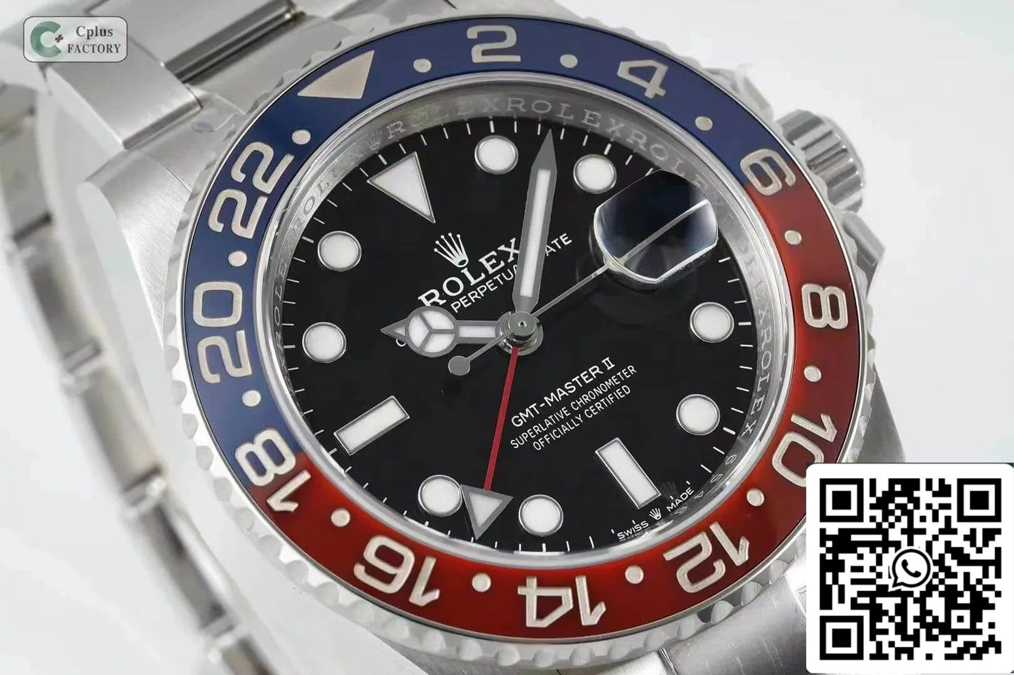 Rolex GMT Master II M126710BLRO-0002 1:1 Mejor Edición C+ Factory Rojo Azul Bisel