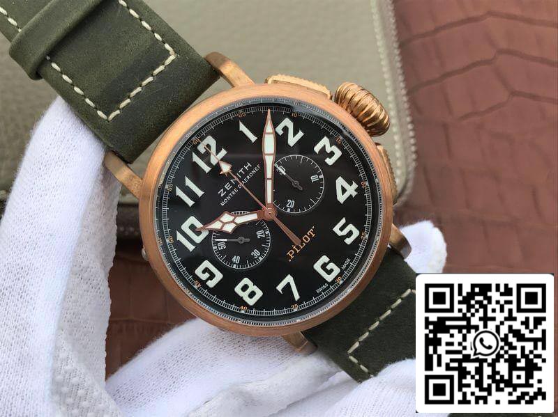 Zenith Pilot 29.2430.4069/21.C800 XF Factory 1:1 Mejor Edición Suiza ETA7750