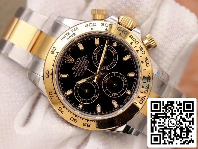 Rolex Daytona Cosmograph M116503-0004 1:1 Mejor Edición Noob Factory Esfera Negra Suiza ETA4130