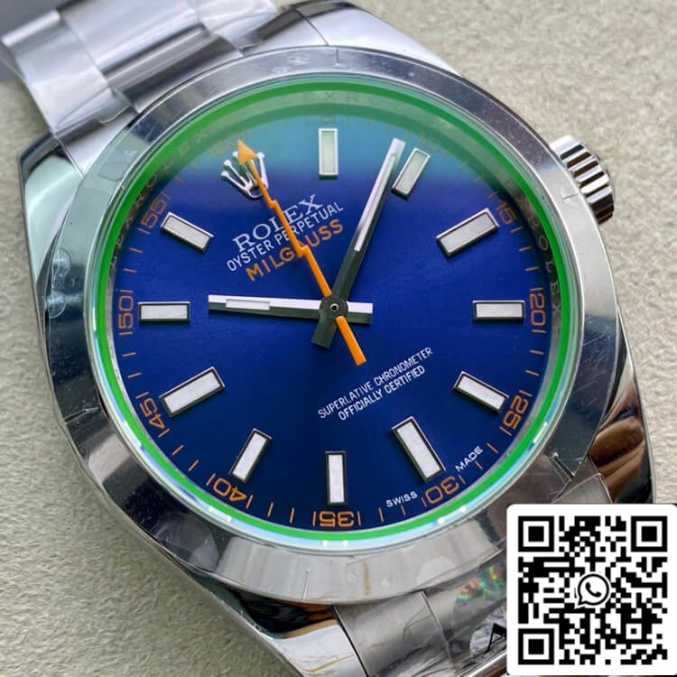 Rolex Milgauss 116400GV AR Factory 1:1 Miglior Edizione Svizzera ETA3131