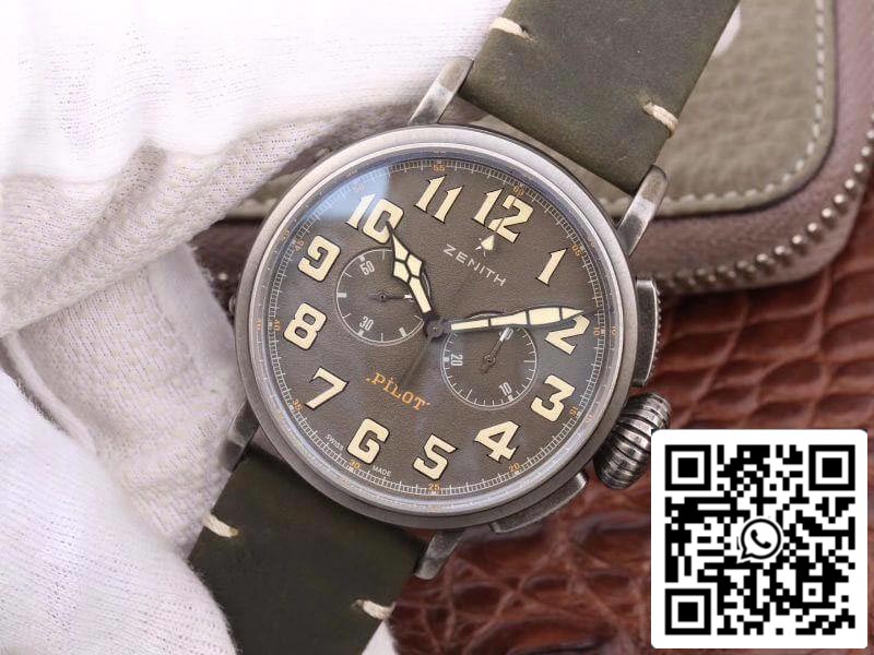 Zenith Heritage Pilot 11.2430.4069/21.C773 XF Factory 1:1 Migliore edizione svizzera ETA7750