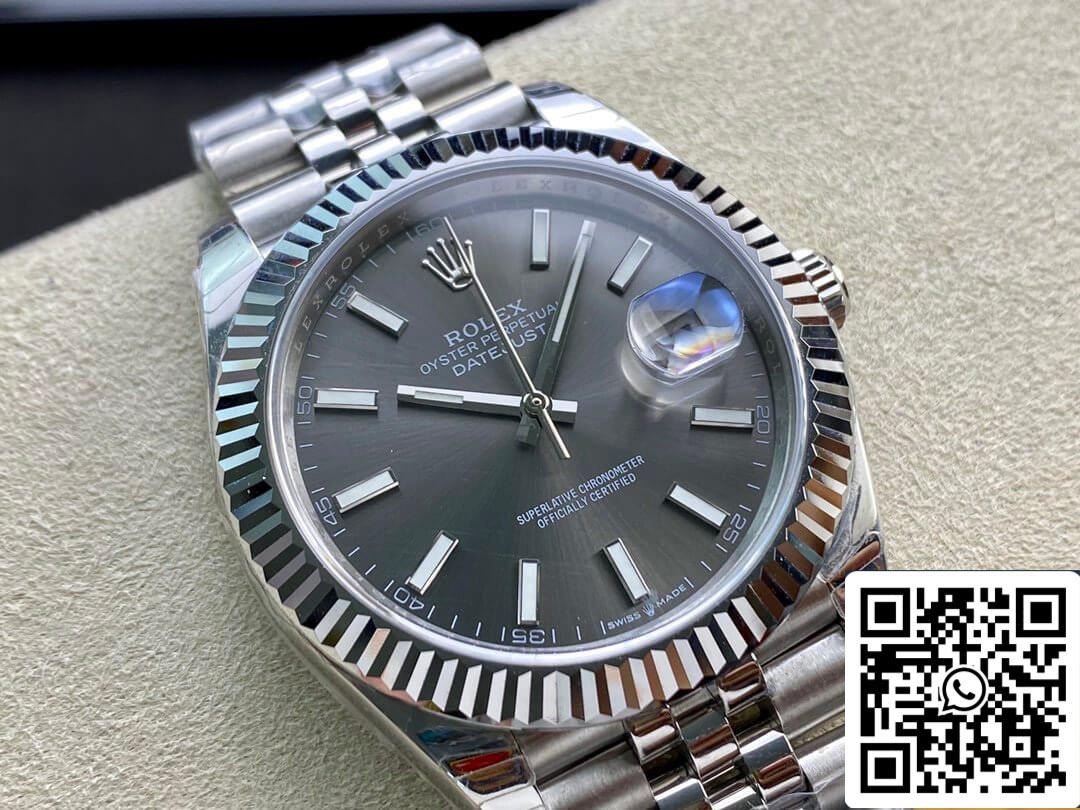 Rolex Datejust M126334-0014 1:1 Best Edition EW Factory Quadrante grigio