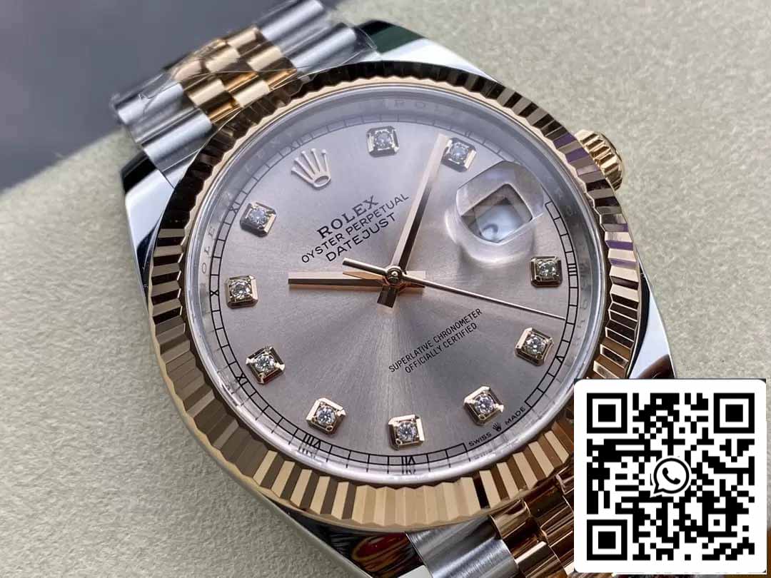 Rolex Datejust 41MM M126331-0008 1:1 Best Edition Clean Factory Oro rosa