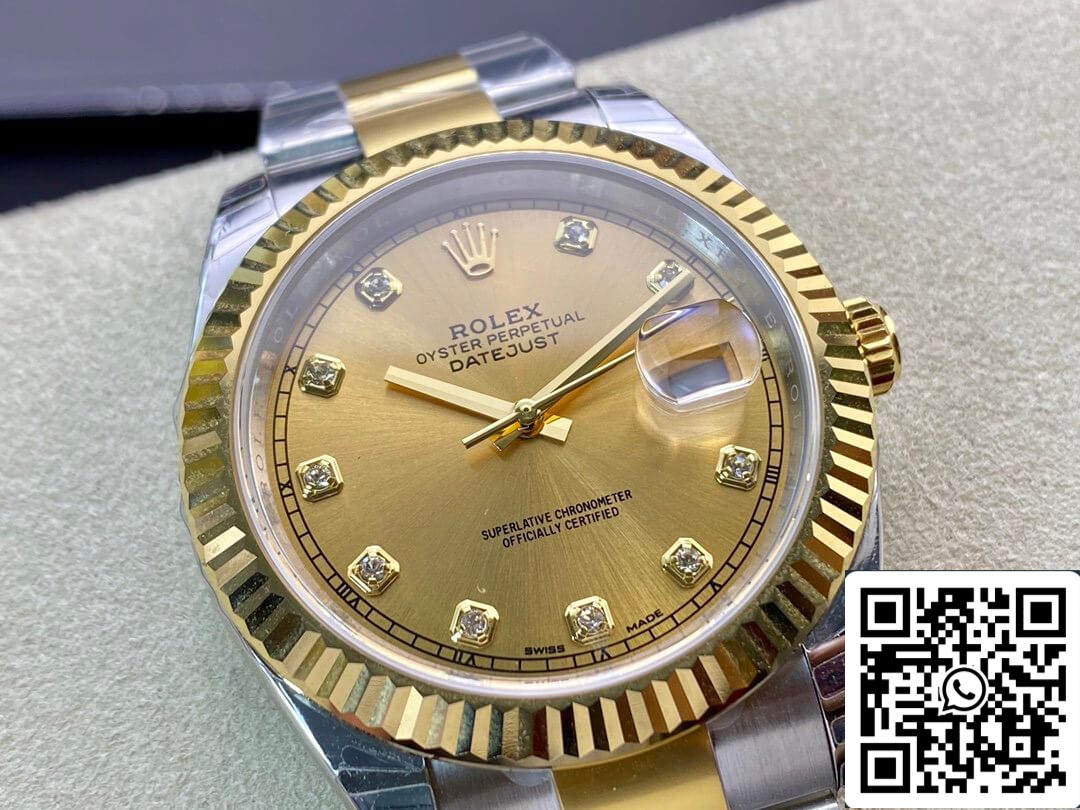 Rolex Datejust M126333-0011 1:1 Best Edition EW Factory Quadrante champagne