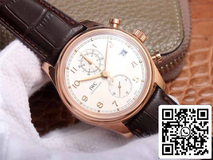 IWC Portugieser IW390301 1:1 Mejor edición ZF Factory esfera blanca