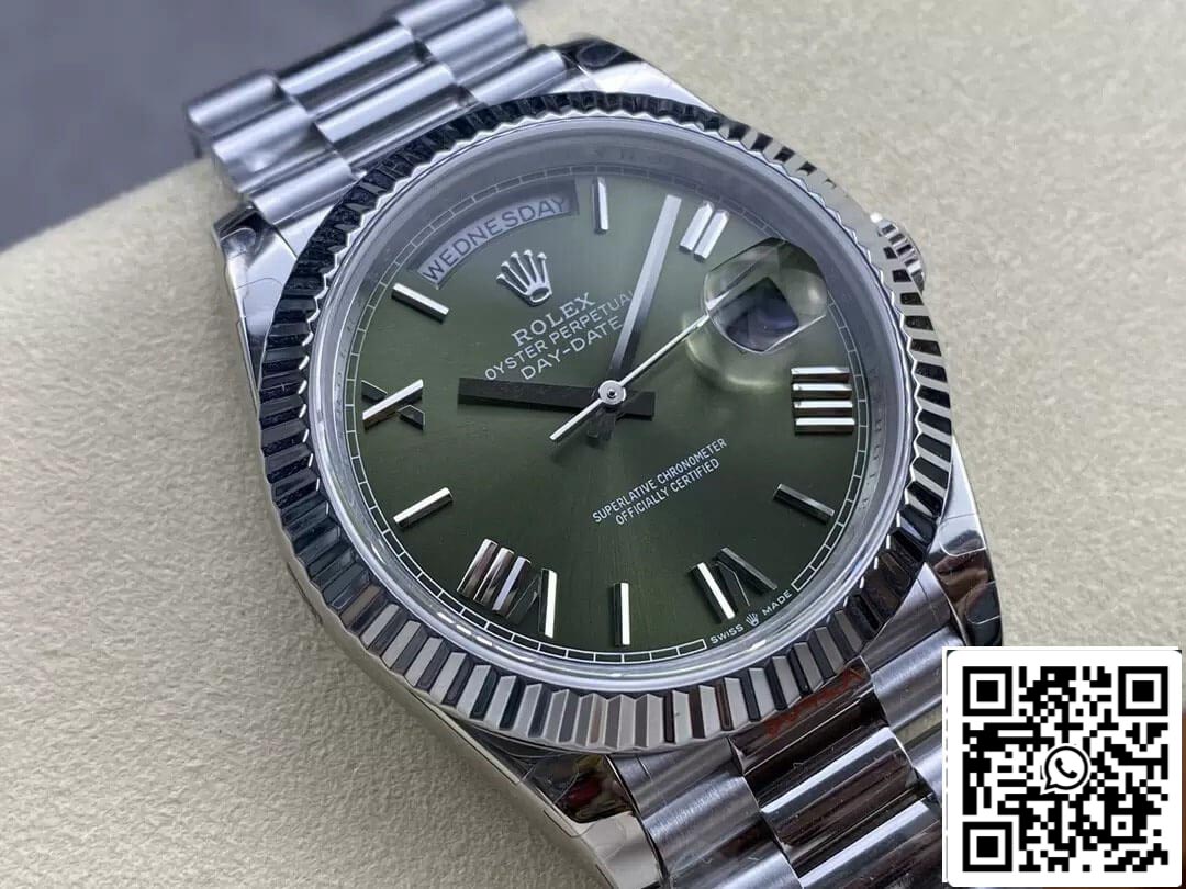 Rolex Day Date M228236-0008 1:1 Mejor Edición GM Factory V2 Esfera Verde