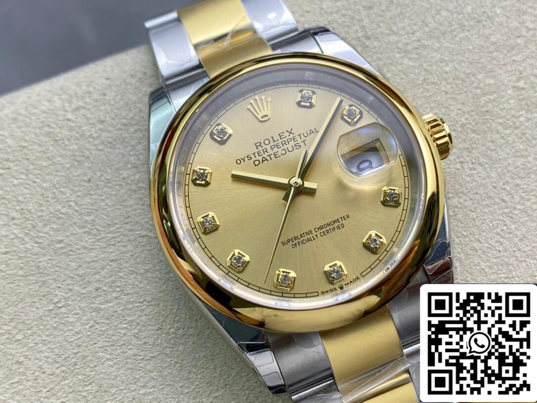 Rolex Datejust M126203-0018 1:1 Mejor Edición EW Factory Esfera Champán