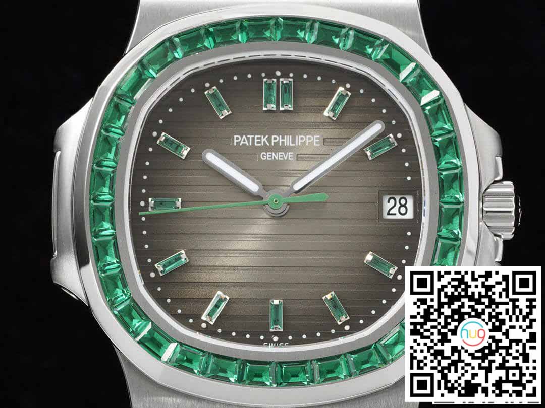 Patek Philippe Nautilus 5711 1:1 Mejor Edición GR Factory Bisel de Diamantes