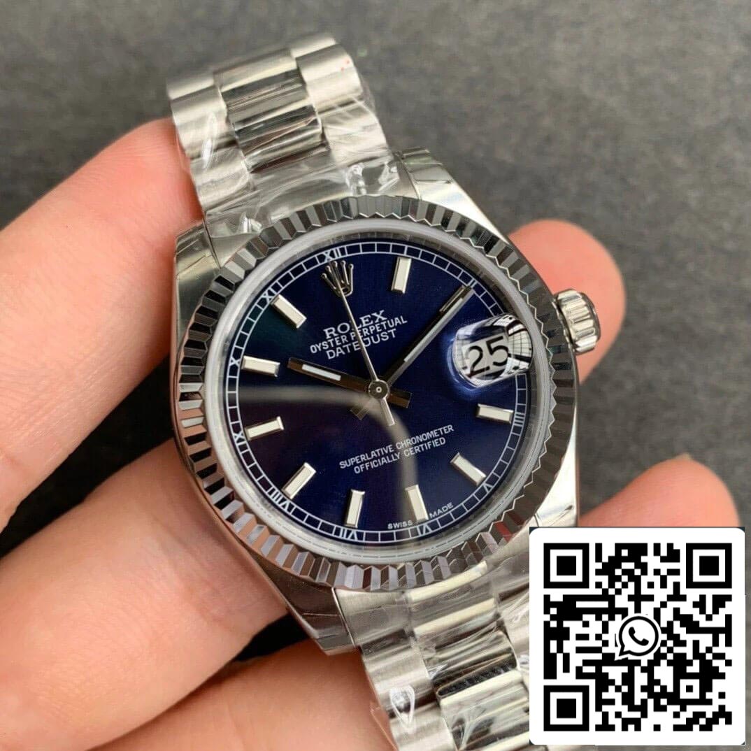 Rolex Datejust M178274-0038 1:1 Mejor edición GS Factory esfera azul