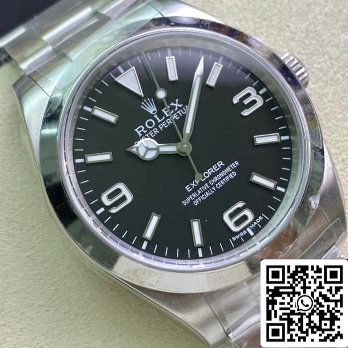 Rolex Explorer M214270-0003 39MM 1:1 Mejor edición AR Factory esfera negra