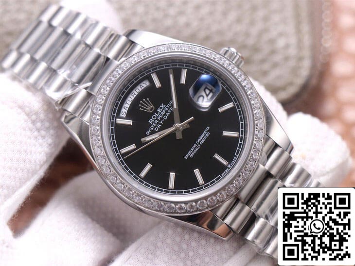 Rolex Day Date M228349RBR-0002 1:1 Best Edition EW Factory 18ct White Gold