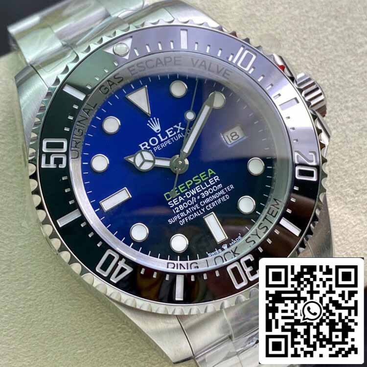 Rolex Deepsea Sea-Dweller 116660 “D-BLUE” AR Factory 1:1 Mejor Edición Suizo ETA3135 Esfera Azul/Negra