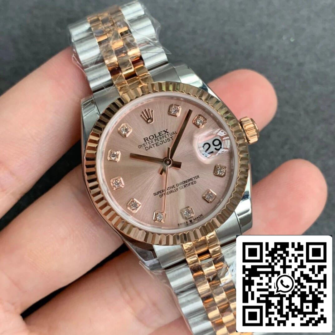 Rolex Datejust M278271-0024 1:1 Best Edition GS Factory Rose Gold Dial