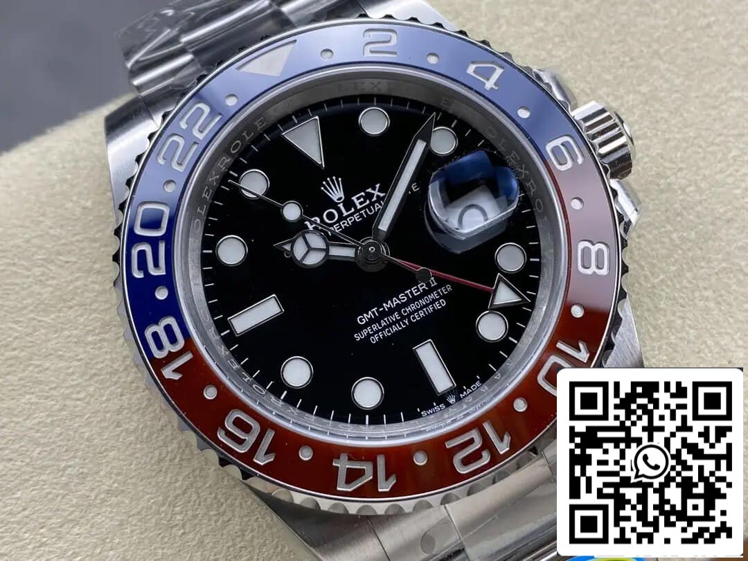 Rolex GMT Master II M126710BLRO-0002 1:1 Best Edition Clean Factory V3 quadrante nero