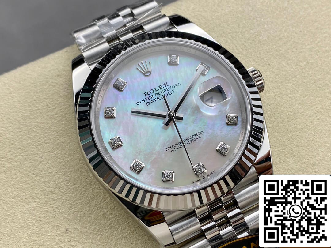 Rolex Datejust M126334-0020 Quadrante con diamanti a mosaico Clean Factory 1: 1 della migliore edizione