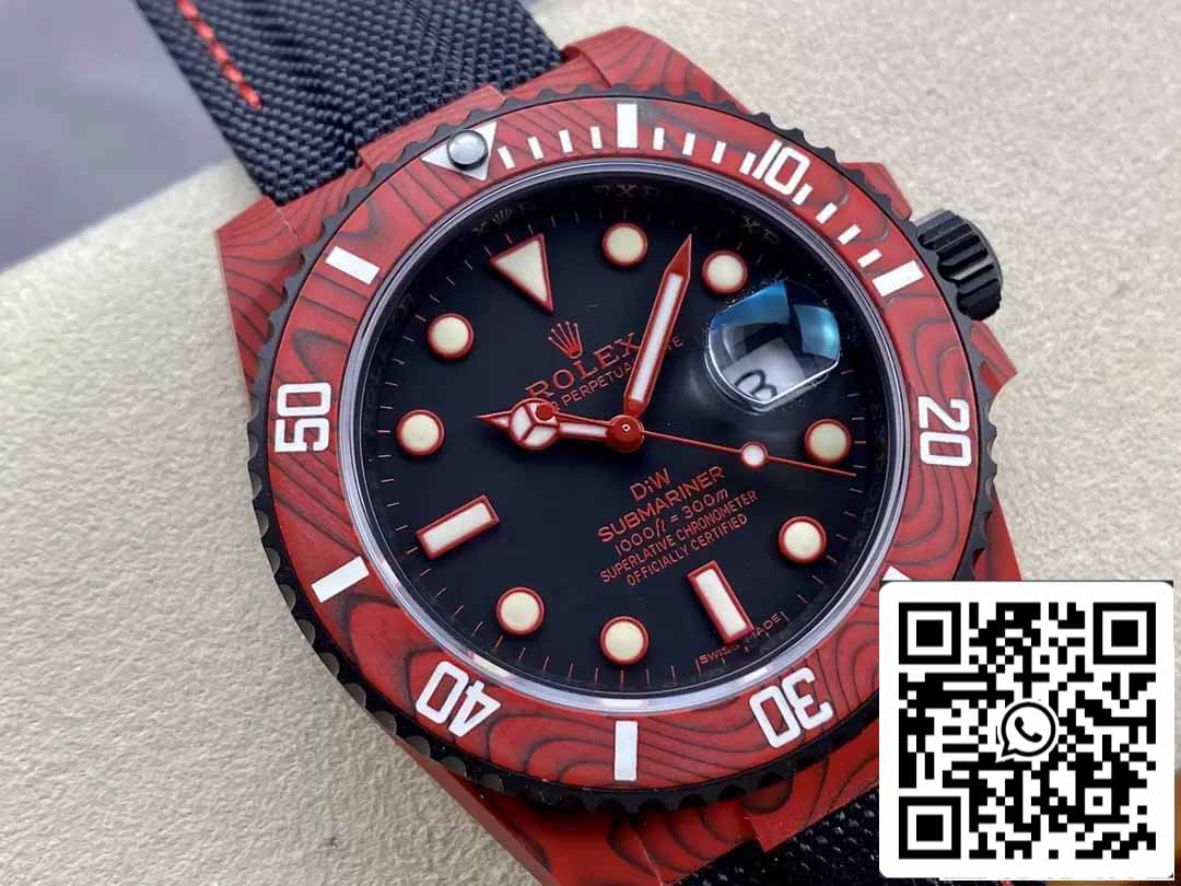 Rolex Submariner 1:1 Best Edition VS Factory Caja de fibra de carbono roja