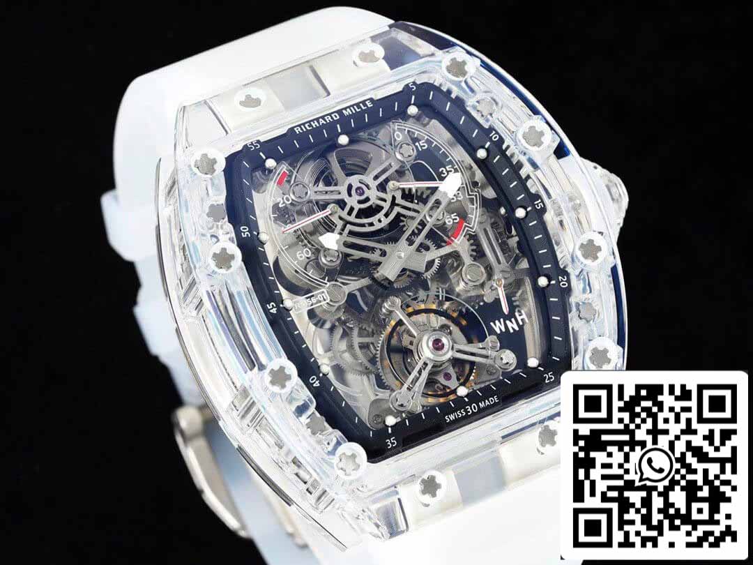 Richard Mille RM 56-01 Tourbillon 1:1 Mejor edición RM Factory Esfera esqueleto transparente