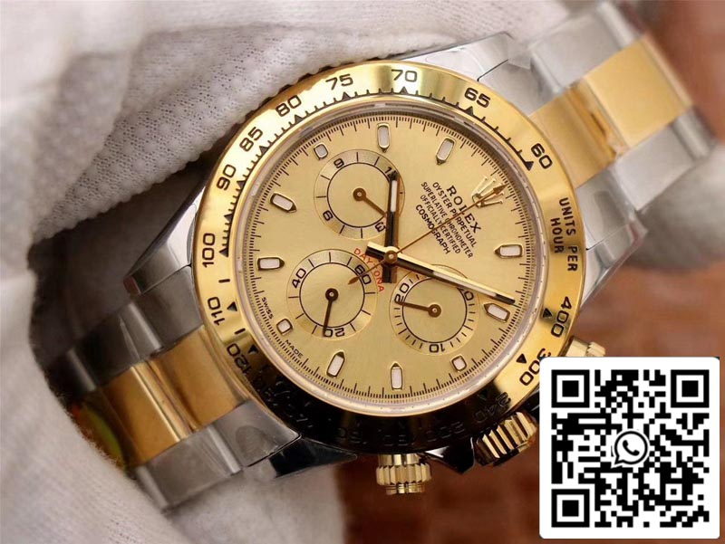 Rolex Daytona Cosmograph M116503-0003 1:1 Best Edition Noob Factory Gold Dial Swiss ETA4130