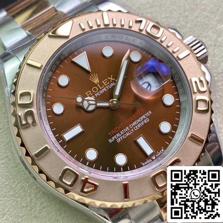 Rolex Yacht-Master 40mm 116621 AR Factory 1:1 Best Edition svizzero ETA2824 quadrante marrone