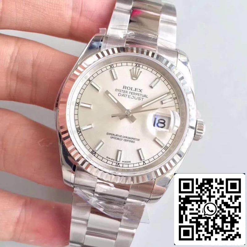 Rolex Datejust II 36mm 126334 AR Factory 1:1 Best Edition Swiss ETA3135 Silver Dial