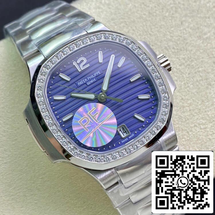 Patek Philippe Nautilus Ladies 7018/1A-010 PF Factory 1:1 Mejor edición Suiza ETA324SC