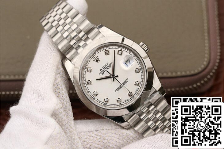 Rolex Datejust M126300 1:1 Mejor edición EW Factory Esfera engastada con diamantes