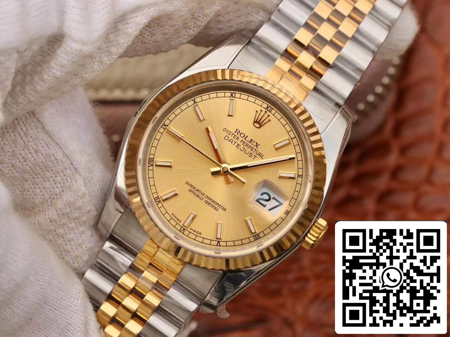 Rolex Datejust II 116333 AR Factory 1:1 Mejor Edición Suizo ETA3135 Esfera Champán