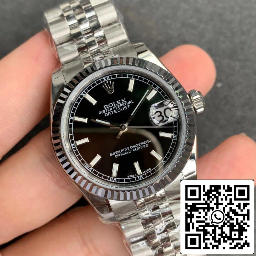 Rolex Datejust M178274-0004 1:1 Mejor edición GS Factory esfera negra