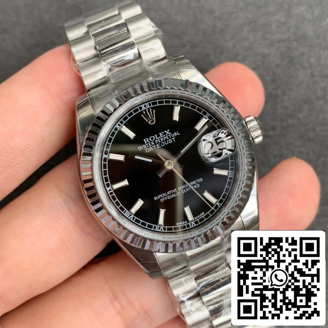 Rolex Datejust M178274-0034 1:1 Best Edition GS Factory quadrante nero