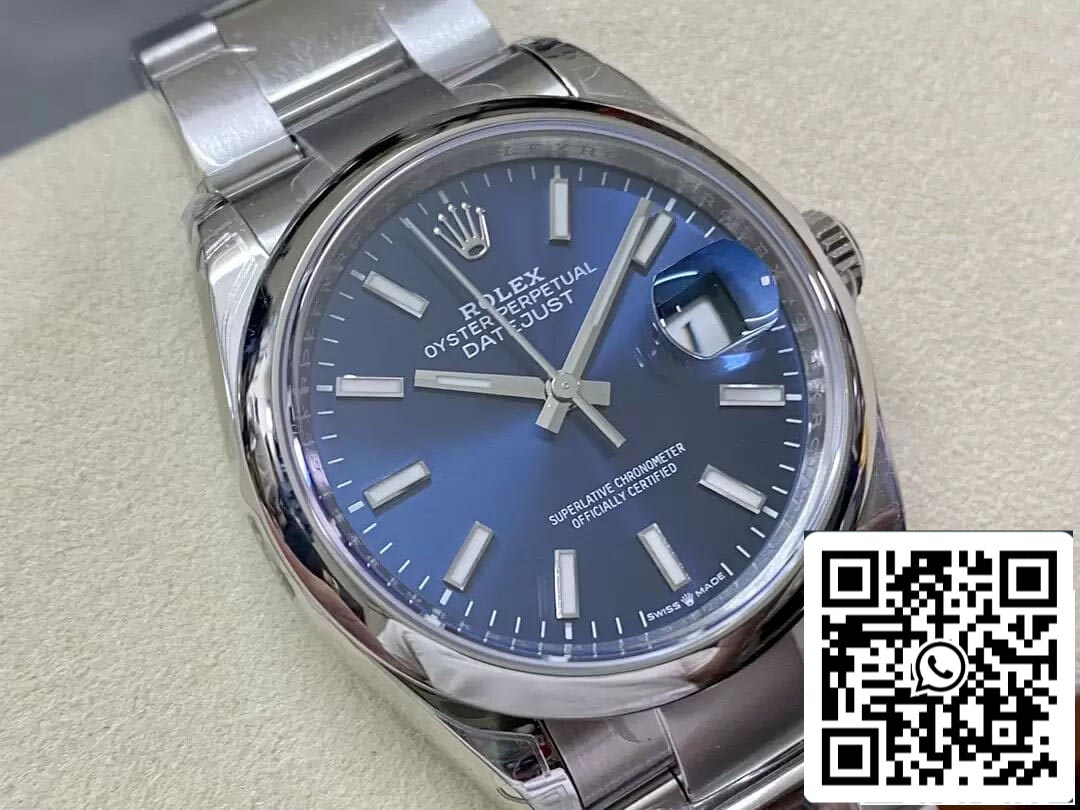 Rolex Datejust M126200-0005 36MM 1:1 Mejor edición VS esfera azul de fábrica