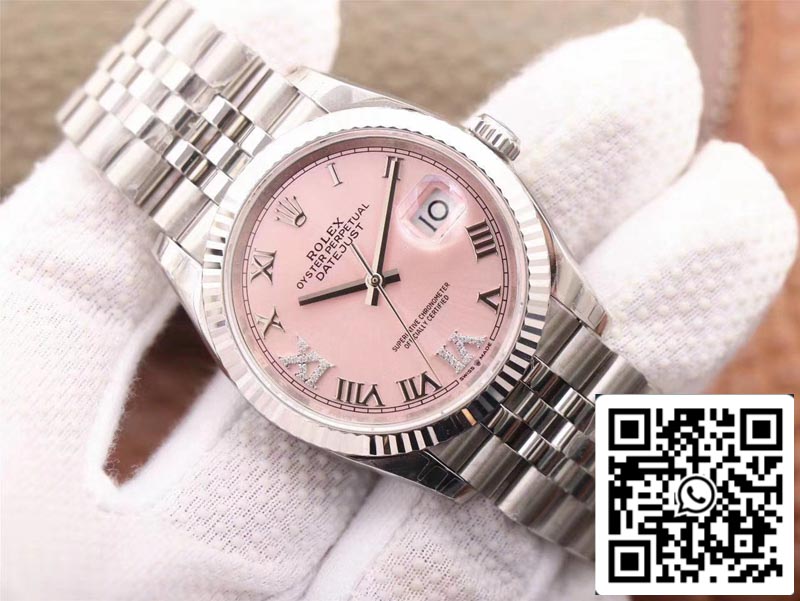 Rolex Datejust M126234-0031 1:1 Best Edition EW Factory Pink Dial Swiss ETA3235