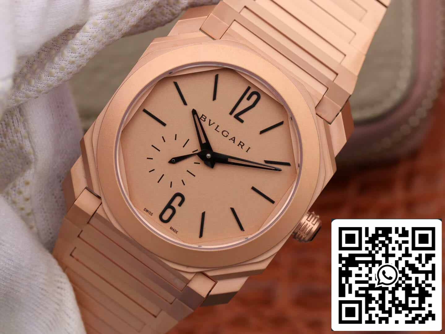 Bulgari Octo Finissimo 102912 1:1 Best Edition BV Factory quadrante in oro rosa